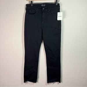 Mother jeans black Rascal Ankle Step Fray size 28 New